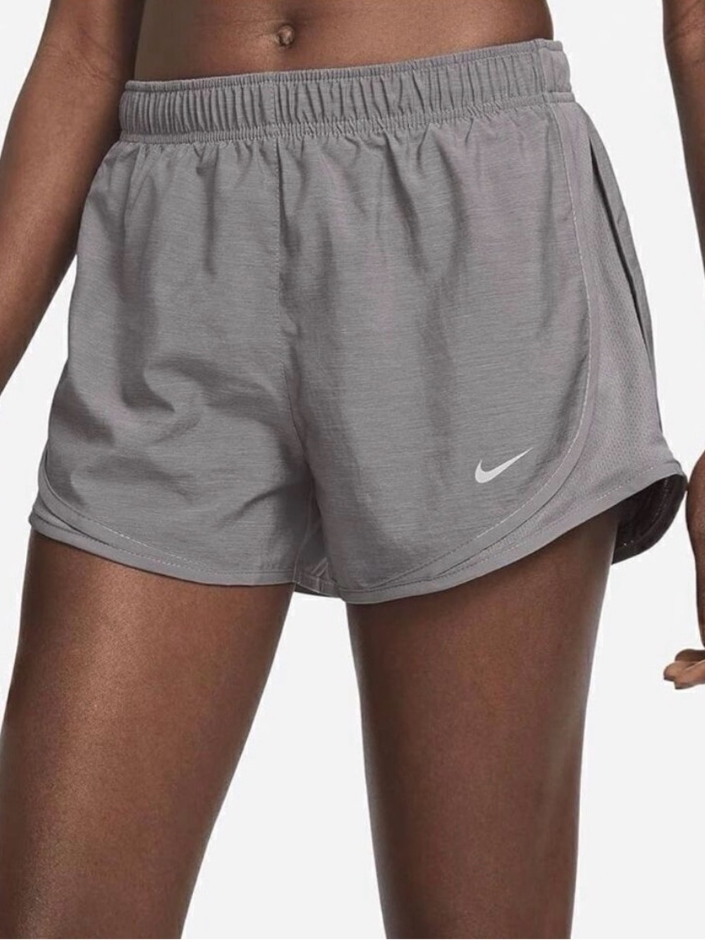 NWT Nike Women's Tempo Dri-FIT Running Shorts Gray size small workout gym comfy